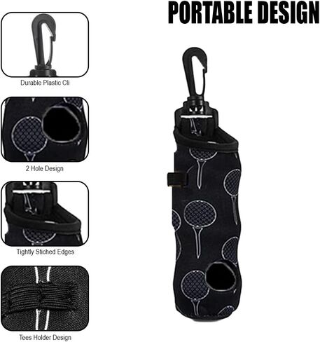 Golf Bag with Hook,Golf Bag Portable Organizer,Golf Accessories（Black） in Saudi Arabia