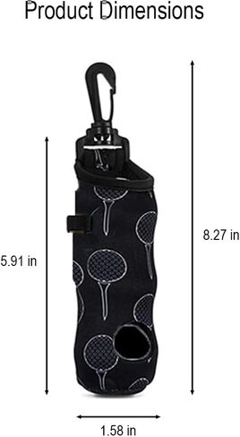 Golf Bag with Hook,Golf Bag Portable Organizer,Golf Accessories（Black） in Saudi Arabia