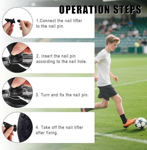 مسامير أحذية كرة القدم، مسامير بديلة لأحذية كرة القدم، مسامير بديلة لأحذية كرة القدم الرجبي، براغي بديلة من البلاستيك/الحديد للأسطح الصلبة للتدريب الرياضي في الهواء الطلق in Kuwait
