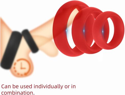 مجموعة تمارين الأثقال للرجال، أداة تمرين التمدد، 5 ألوان (مجموعة من 3)-ushlF43 (أسود وأحمر) in Kuwait