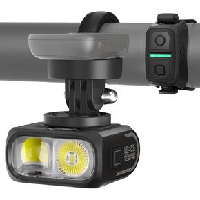 Magicshine HORI1300S Bike Headlight, Compatible with Garmin/Wahoo, 1300 Lumens High & Low Beam Front Light, USB-C Rechargeable, IPX6 Waterproof for Night Riding and Urban Cycling in Kuwait