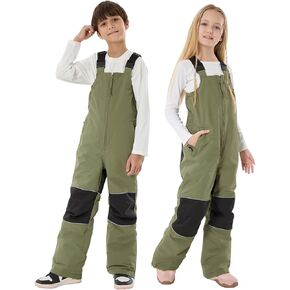 GSOU SNOW Kids Snow Bibs Girls Boys Snow Pants Ski Bib Overall Waterproof Windproof Warm for Toddler Little Big Kid Teen in Saudi Arabia