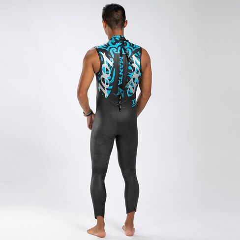 Zoot Men’s Manta Sleeveless Wetsuit, Yamamoto Neoprene Triathlon Suit with Hydrophobic Finish, Buoyancy & Arm Mobility in Saudi Arabia