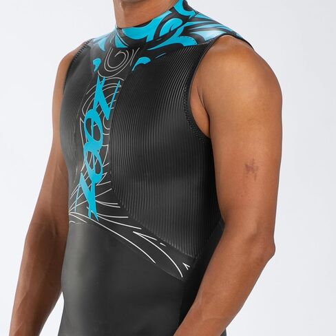 Zoot Men’s Manta Sleeveless Wetsuit, Yamamoto Neoprene Triathlon Suit with Hydrophobic Finish, Buoyancy & Arm Mobility in Saudi Arabia