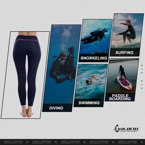 GoldFin Wetsuit Pants Women, 2mm Wetsuits Neoprene Pants Keep Warm for Water Aerobics Swimming Surfing Diving Kayaking in Kuwait