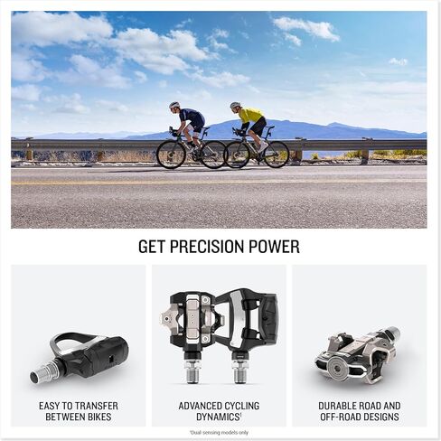 Garmin® Rally™ RS/XC210, Dual-Sensing Power Meter Bundle Road and Off-Road Riding, Rechargeable, Easy-to-Transfer, with Cycling Dynamics, Shimano SPD-SL/Shimano SPD Cleat Compatible in Saudi Arabia