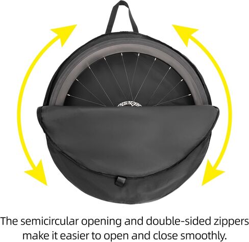 Road Bike Bag, Bike Travel Bag 27.5 to 29 inch MTB Mountain Bike/700C Road Bike Wheel Grip Bicycle Storage, Soft Bicycle Wheel Carry Bag in Saudi Arabia