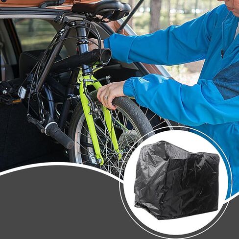 Folding Bike Storage Box Folding Bicycle Organizer Zipper Dustproof Professional Save Space Hiking Practical Bikes Travel Bag, L in Saudi Arabia