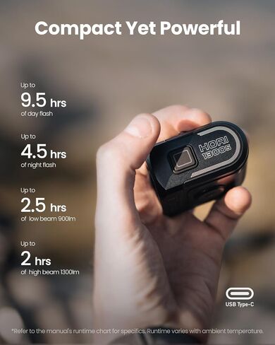 مصباح أمامي للدراجة Magicshine HORI1300S، متوافق مع Garmin/Wahoo، ضوء أمامي عالي ومنخفض 1300 لومن، قابل لإعادة الشحن عبر USB-C، مقاوم للماء IPX6 للركوب الليلي وركوب الدراجات في المناطق الحضرية in Saudi Arabia