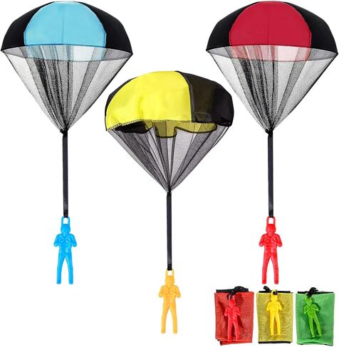 Stocking Stuffers for Kids Parachute Toys: Outdoor Toys, Birthday for Teenagers, Valentines Day Gifts for Kids Easter Basket Stuffers, Tangle Free Outdoor Flying Parachute Boys Idea in Saudi Arabia