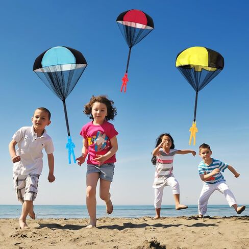 Stocking Stuffers for Kids Parachute Toys: Outdoor Toys, Birthday for Teenagers, Valentines Day Gifts for Kids Easter Basket Stuffers, Tangle Free Outdoor Flying Parachute Boys Idea in Saudi Arabia