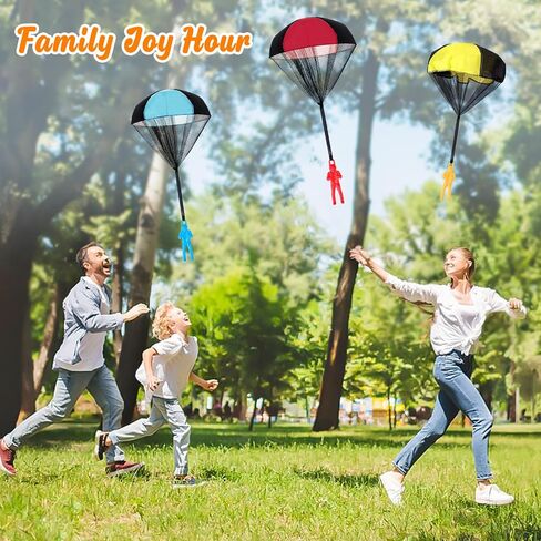 Stocking Stuffers for Kids Parachute Toys: Outdoor Toys, Birthday for Teenagers, Valentines Day Gifts for Kids Easter Basket Stuffers, Tangle Free Outdoor Flying Parachute Boys Idea in Saudi Arabia