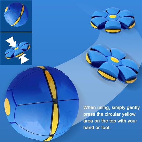 Magic Ball, Children Bouncing Ball, Parent-Child Interaction, Dual Form Freely Switchable, with 6 Light (Blue) in Saudi Arabia