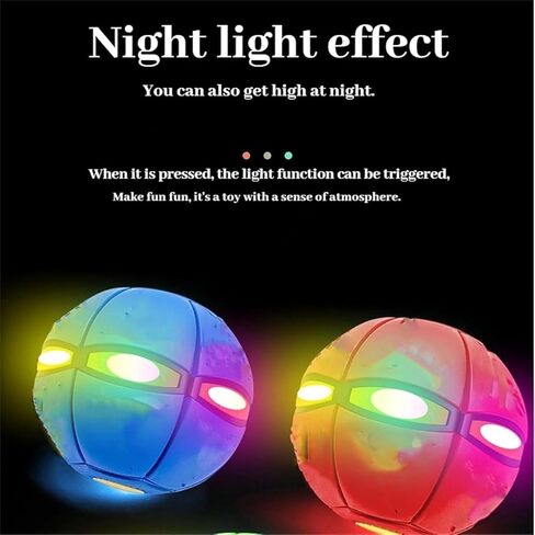 Magic Ball, Children Bouncing Ball, Parent-Child Interaction, Dual Form Freely Switchable, with 6 Light (Blue) in Saudi Arabia