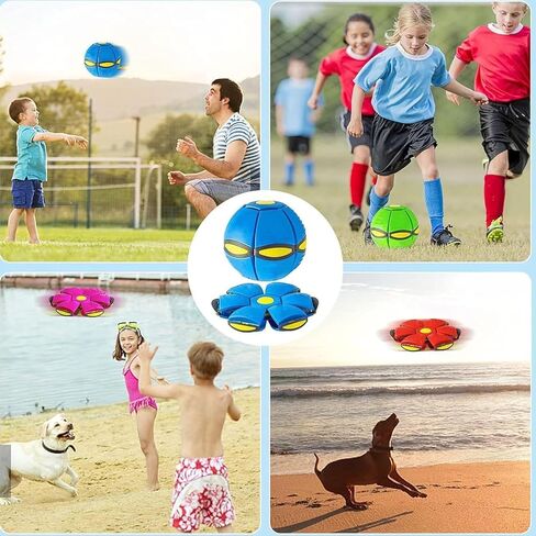 Magic Ball, Children Bouncing Ball, Parent-Child Interaction, Dual Form Freely Switchable, with 6 Light (Blue) in Saudi Arabia