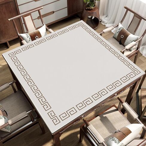 Mahjong Mat Game Table Mat Suitable for Mahjong Tile Game Poker Game Mat is Made of Rubber Material(Beige,47.2inx47.2in) in Saudi Arabia