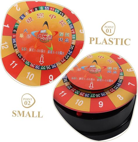Game Rotating Roulette Wheel Party Prop for Family Gatherings Birthday Celebrations Lightweight Easy to Carry Engaging Tabletop Fun for All Ages in Saudi Arabia