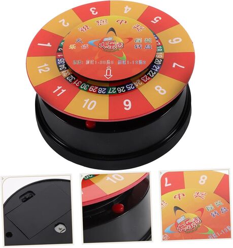 Game Rotating Roulette Wheel Party Prop for Family Gatherings Birthday Celebrations Lightweight Easy to Carry Engaging Tabletop Fun for All Ages in Saudi Arabia