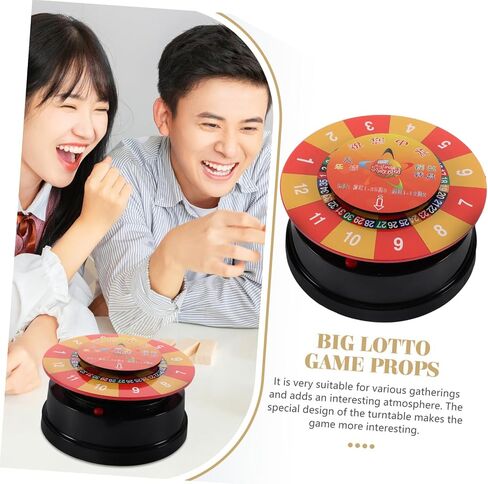 Game Rotating Roulette Wheel Party Prop for Family Gatherings Birthday Celebrations Lightweight Easy to Carry Engaging Tabletop Fun for All Ages in Saudi Arabia