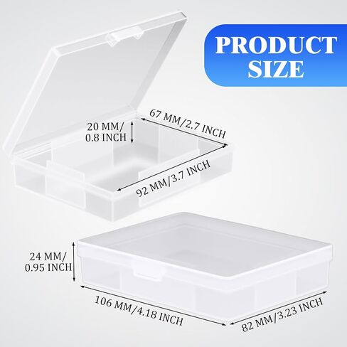 Skylety 12 Pcs blank Playing Card Case, Clear Poker Box Snap Closed, Plastic Playing Game Card Storage Box Holder for Poker, Suitable for 3.7x2.7 Inch in Kuwait