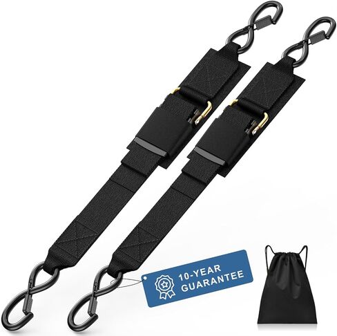 1208LB Heavy Duty Boat Tie Down Straps to Trailer, Anti-Corrosion 2" x 48" Adjustable Boat Trailer Straps for Trailering Safety with Jet Ski, Boat, Kayak, Pontoon, etc. in Saudi Arabia