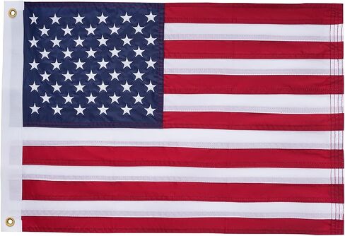 Small American Flag for Boat 16x24 Inch, Embroidered US Boat Flags for Outside Durable USA America Flag Banner with 2 Brass Grommets Decoration Long Lasting in Saudi Arabia