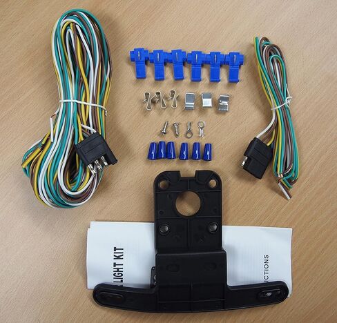 مجموعة مصابيح LED للمقطورة 12 فولت - مصابيح إيقاف/انعطاف/خلفية غاطسة معتمدة من وزارة النقل للقوارب والمرافق ومقطورات RV - موصل ذو 4 دبابيس in Kuwait
