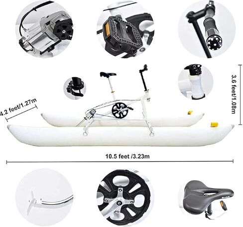 Single-Person Water Bike, Outdoor Pedal Bike Boat, Water Sports Travel Kayak Sea Sports Fun Fishing, Lake Inflatable Kayak Bicycle Boat in Saudi Arabia