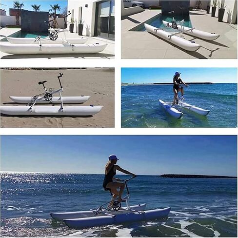 Single-Person Water Bike, Outdoor Pedal Bike Boat, Water Sports Travel Kayak Sea Sports Fun Fishing, Lake Inflatable Kayak Bicycle Boat in Saudi Arabia