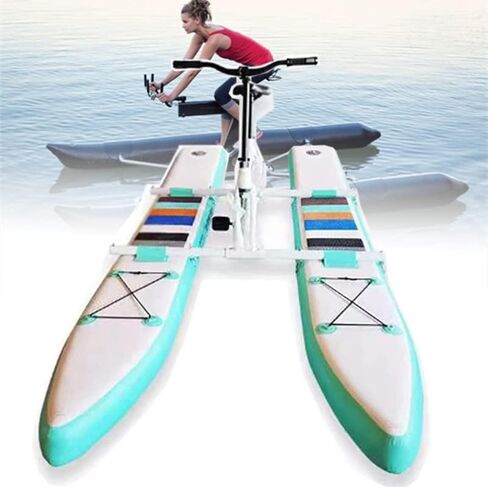Water Bicycle Boat, Water Bikes, Inflatable Kayak Bikeboat for Lake, Inflatable Pedal Boat for Lake Ocean, Outdoor Pedal Bicycle Boat, Alloy Water Pedal Bicycle, Water Sports Equipment in Saudi Arabia
