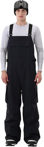 Men Ski Bib 3L Snowboard Baggy Pants Snow Overalls Waterproof Windproof Insulate Warm Winter in Saudi Arabia