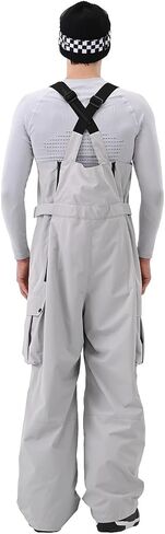 Men Ski Bib 3L Snowboard Baggy Pants Snow Overalls Waterproof Windproof Insulate Warm Winter in Saudi Arabia