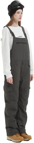 Women Men Snow Ski Bibs Pants Adjustable Windproof Waterproof Jumpsuit Snowboarding Insulated Warm Overall Trouser in Saudi Arabia