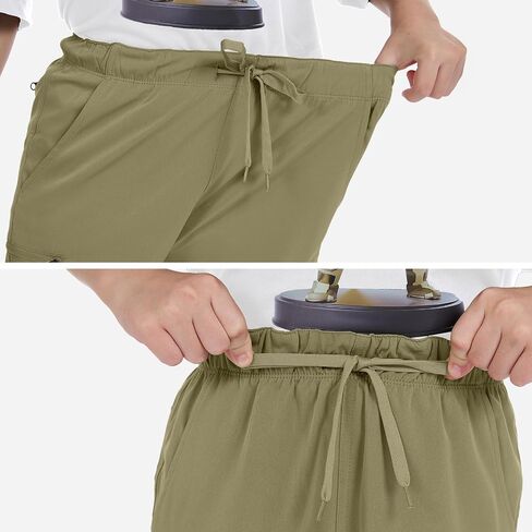 شورت للمشي لمسافات طويلة للأولاد سريع الجفاف مع 7 جيوب مقاوم للماء وخفيف الوزن للتخييم في الهواء الطلق in Kuwait