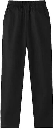 الأولاد السراويل فضفاضة مرونة الخصر Sweatpants الركض في سن المراهقة بانت بسط السراويل عارضة مع جيوب in Kuwait