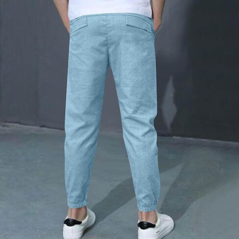 Boys Cargo Joggers Pants Fashion Straight Leg Pant Jogging Teenage Sweatpants Stretchy Pull On Trousers with Pockets in Saudi Arabia