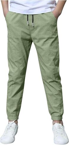 الأولاد البضائع ركض السراويل موضة مستقيم الساق بانت الركض في سن المراهقة Sweatpants بسط سحب على بنطلون مع جيوب in Kuwait