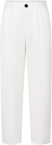 Boys Pants Stretch Straight Leg Sweatpants Rolled Hem Jogging Teenage Pant Casual Active Pant with Pockets in Saudi Arabia