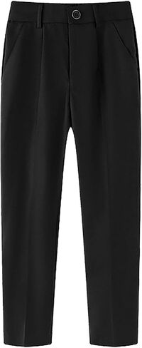 الأولاد السراويل تمتد Sweatpants الساق المستقيمة توالت تنحنح الركض بانت في سن المراهقة بانت عارضة النشطة مع جيوب in Kuwait