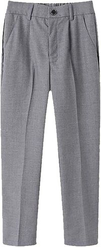 الأولاد السراويل تمتد Sweatpants الساق المستقيمة توالت تنحنح الركض بانت في سن المراهقة بانت عارضة النشطة مع جيوب in Kuwait