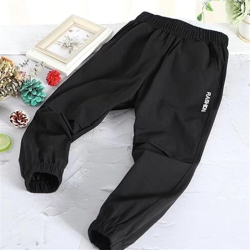 Boys Cargo Pants Straight Leg Casual Pant Lounge Outdoor Sweatpants Stretchy Athletic Trousers with Pockets in Saudi Arabia