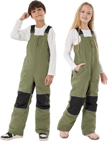 GSOU SNOW Kids Snow Bibs Girls Boys Snow Pants Ski Bib Overall Waterproof Windproof Warm for Toddler Little Big Kid Teen in Saudi Arabia