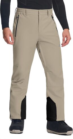Pioneer Camp Men's Snow Ski Pants Waterproof Insulated Fleece Lined Softshell Snowboard Outdoor Hiking with Zipper Bottom Leg in Saudi Arabia