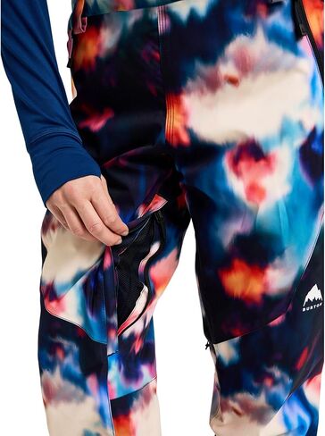 Burton Women's Reserve 2L Stretch Bib Pants, Floral Blur, Small in Saudi Arabia