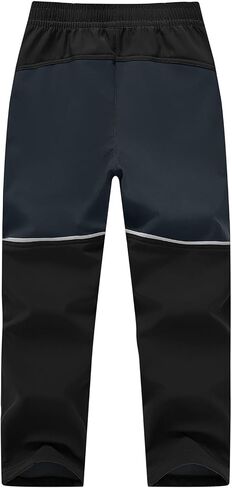 Rdruko Boys Kids Snow Ski Pants Waterproof Fleece Lined Warm Insulated Winter Pants for Outdoor Snowboard in Saudi Arabia