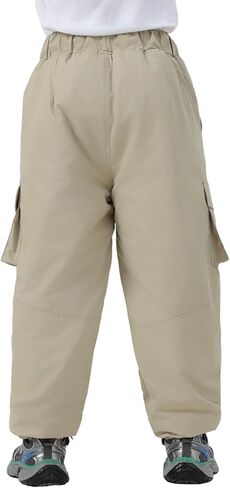 أطفال الثلوج السراويل الفتيان الفتيات الشتاء للماء السراويل الفضفاضة فضفاضة في الهواء الطلق على الجليد التزلج الرباط السراويل المرنة in Kuwait