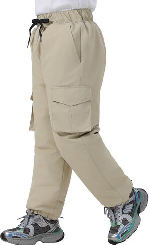 أطفال الثلوج السراويل الفتيان الفتيات الشتاء للماء السراويل الفضفاضة فضفاضة في الهواء الطلق على الجليد التزلج الرباط السراويل المرنة in Kuwait