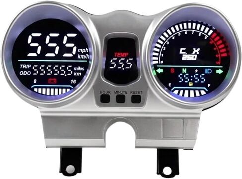 Motorcycle Odometer Digital Gauge Tachomete LED Digital 12V Motorcycle Tachometer Dashboard for CBX250 CBF250 for Twister 2001-2008 in Saudi Arabia
