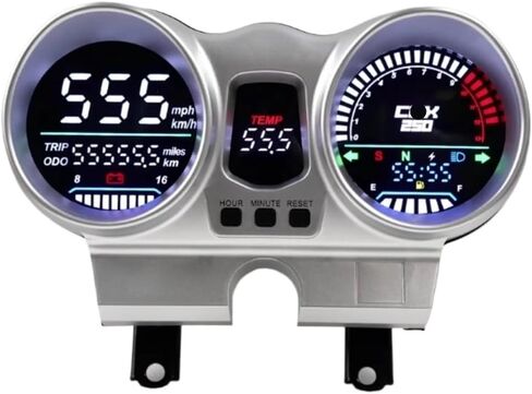 Motorcycle Odometer Digital Gauge Tachomete LED Digital 12V Motorcycle Tachometer Dashboard for CBX250 CBF250 for Twister 2001-2008 in Saudi Arabia