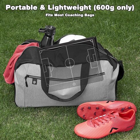 Soccer Coaching Board, 16" LCD Magnetic Screen with 25 Magnets - Electronic Tactics Board for Training, 0.3s One-Touch Erase & Lock, IPX4 Waterproof Portable Design, Includes Stylus Pen in Kuwait